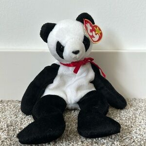Ty Beanie Baby Original Fortune Panda Bear